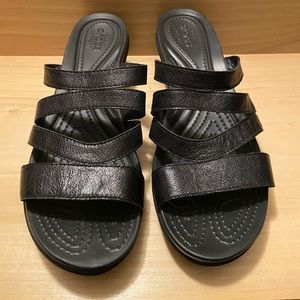 Women’s Crocs wedge sandals. Never worn!